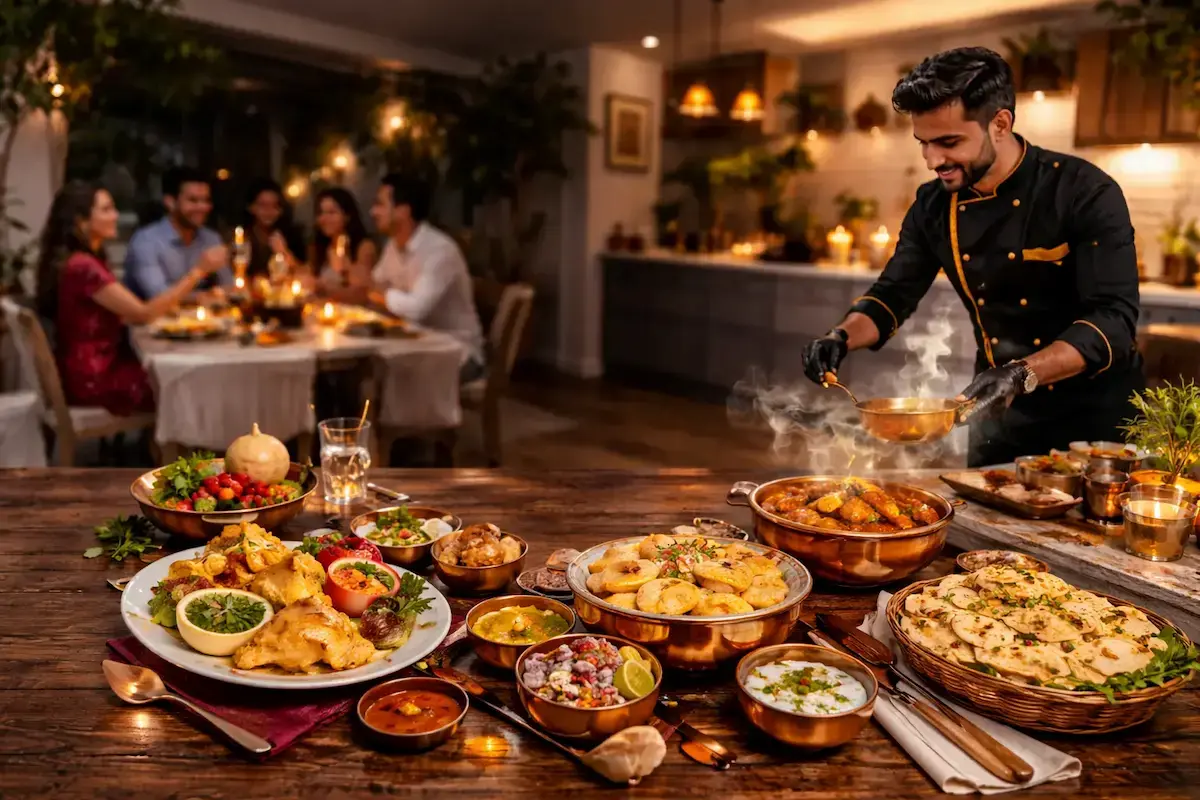 Catering para cumpleaños en Madrid con comida india auténtica