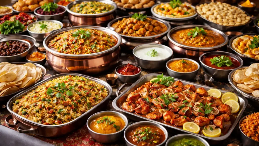 personas disfrutando cena india en casa con catering en Madrid