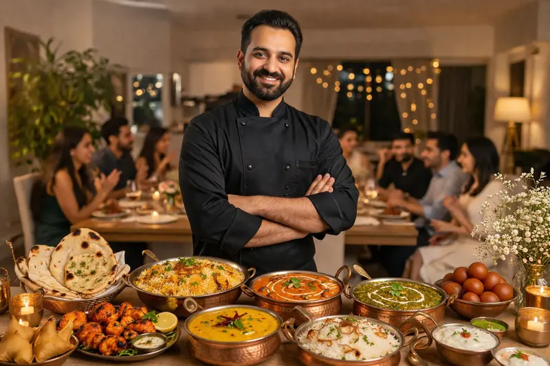 chef privado en Madrid para eventos en casa con comida india