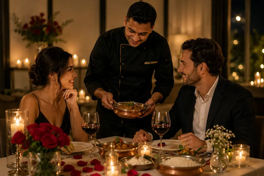 aniversario con chef privado en Madrid