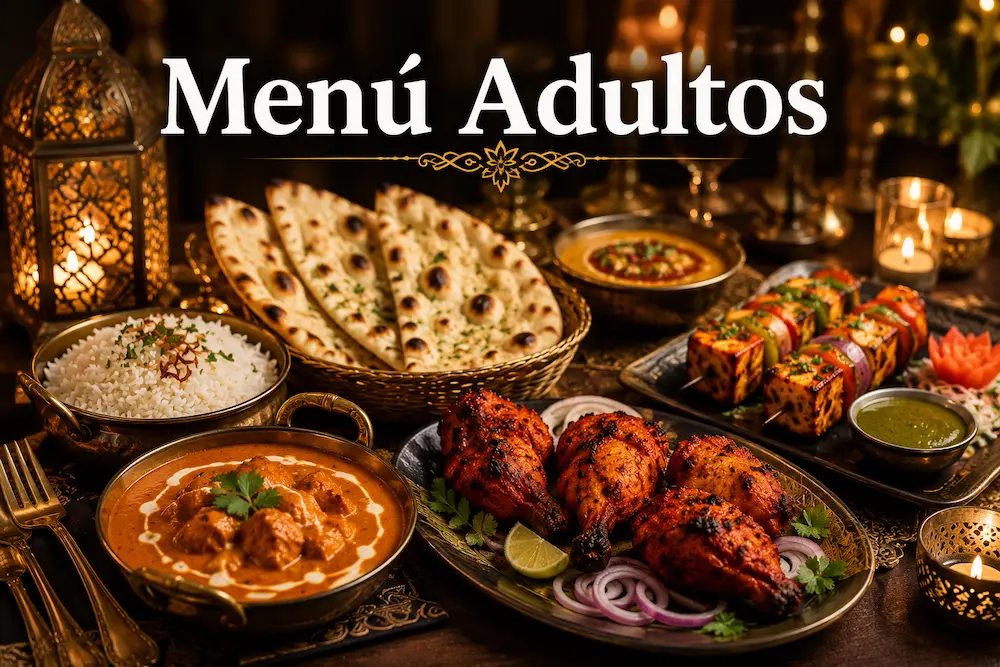 menú para adultos con catering indio en Madrid