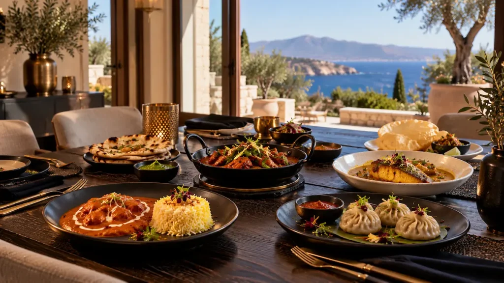 Indian, Pakistani, Bangladeshi and Nepali dishes served by a private chef at a Mallorca villa